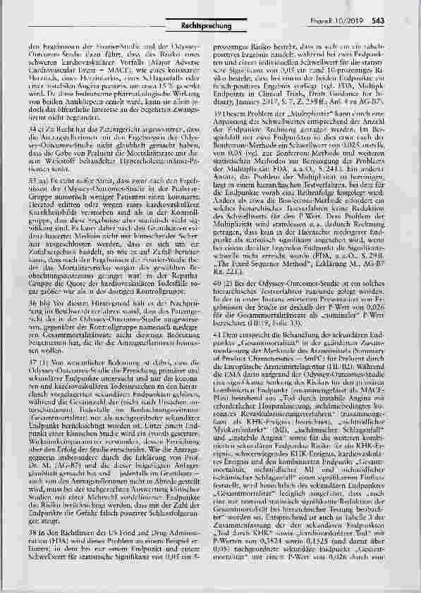 Vorschauseite 5: Erteilung einer Zwangslizenz bei lebensrettenden Arzneimitteln (Alirocumab)