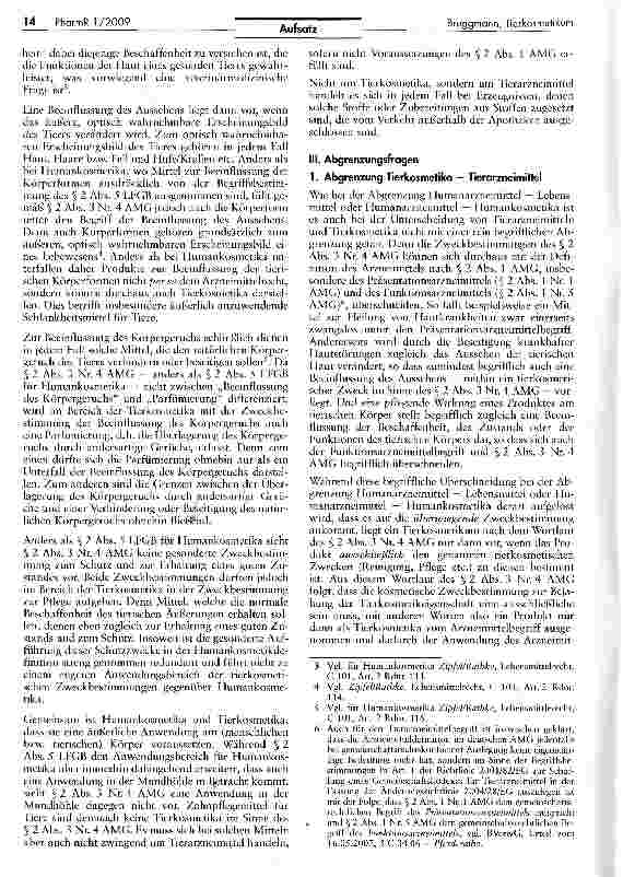 Vorschauseite 2: Das Tierkosmetikum — eine Sphinx des AMG