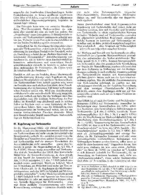 Vorschauseite 5: Das Tierkosmetikum — eine Sphinx des AMG