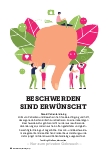 Vorschauseite 1: Beschwerden sind erwünscht.