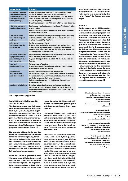 Vorschauseite 3: Einführung eines Augenklinik-Informationssystems – Lessons Learned
