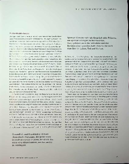 Vorschauseite 2: Spiritual Care in Palliative Care: Wessen Job ist das?