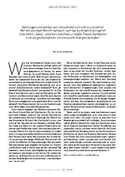 Vorschauseite 2: Glück durch Dankbarkeit