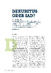 Vorschauseite 1: Dekubitus oder IAD?