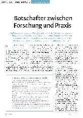 Vorschauseite 1: Botschafter zwischen Forschung und Praxis