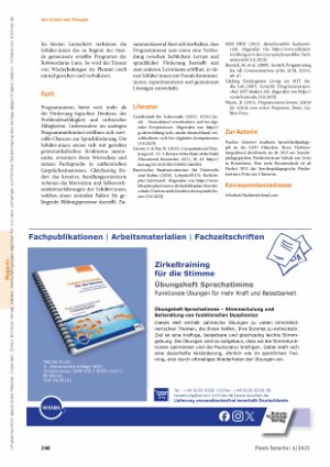 Vorschauseite 3: Programmieren im Informatikunterricht: Einführung einer Kontrollstruktur am Beispiel der App „ScratchJr“ (MIT, 2007) „Wir verkürzen das Programm“