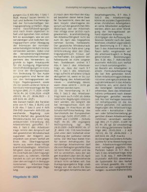 Vorschauseite 4: Urlaubsabgeltung nach Langzeiterkrankung - Auslegung von AGB
