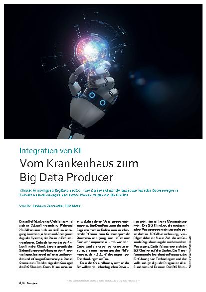 Vorschauseite 1: Integration von KI: Vom Krankenhaus zum Big Data Producer