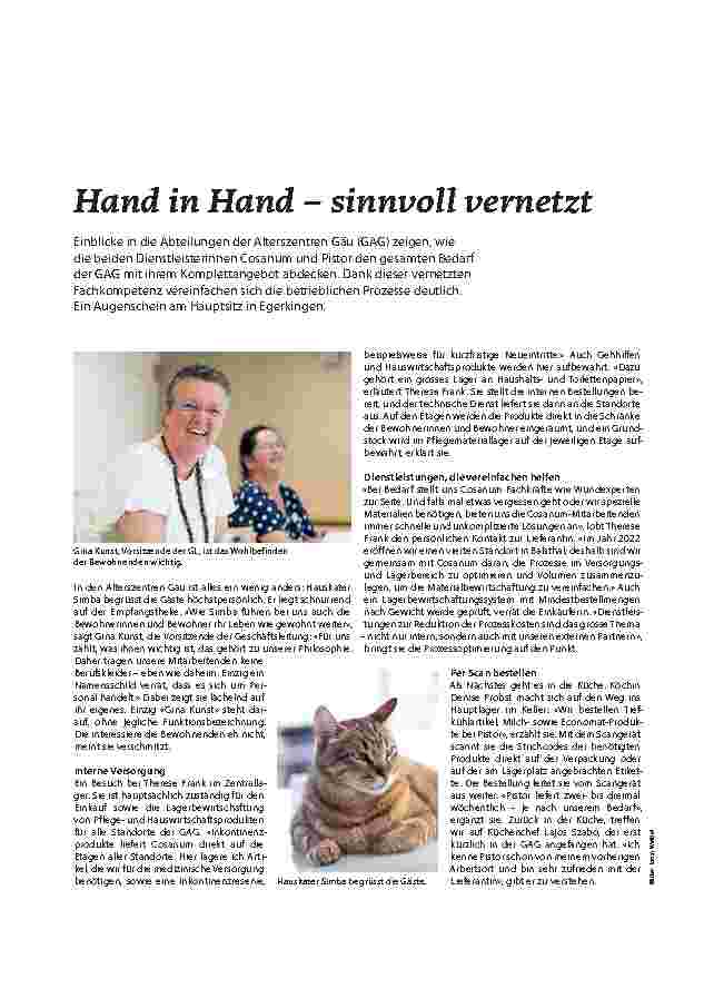 Vorschauseite 1: Hand in Hand – sinnvoll vernetzt