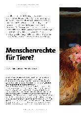 Vorschauseite 2: Menschenrechte für Tiere?