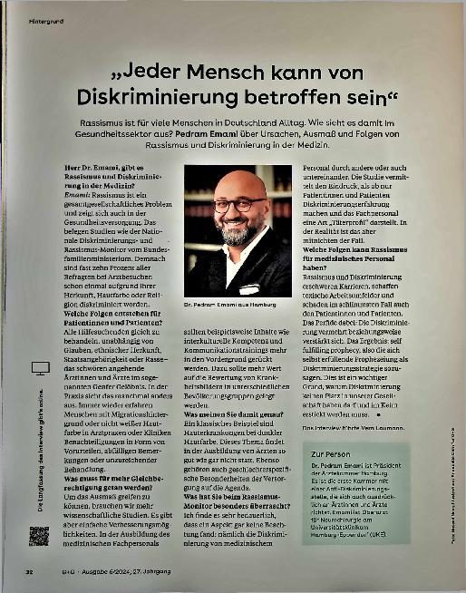 Vorschauseite 1: "Jeder Mensch kann von Diskriminierung betroffen sein."