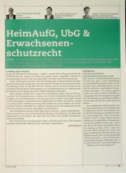 Vorschauseite 1: Heim AufG, UbG & Erwachsenenschutzrecht