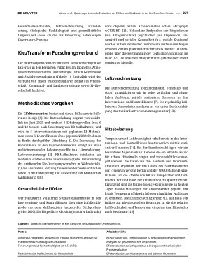 Vorschauseite 2: Quasi-experimentelle Evaluation der Effekte von Kiezblocks in der KiezTransform Studie