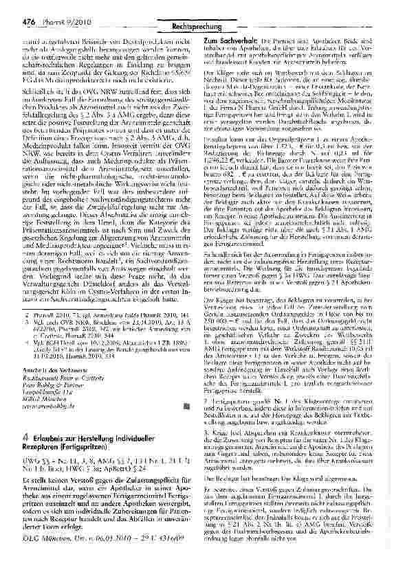 Vorschauseite 6: Natriumfluoridhaltige Dentalprodukte zur lokalen Anwendung sind keine Funktionsarzneimittel