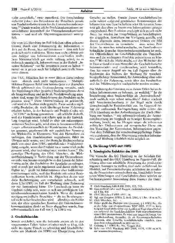 Vorschauseite 4: PR ist keine Werbung -Zum Verhältnis von Unternehmenskommunikation und Heilmittelwerberecht