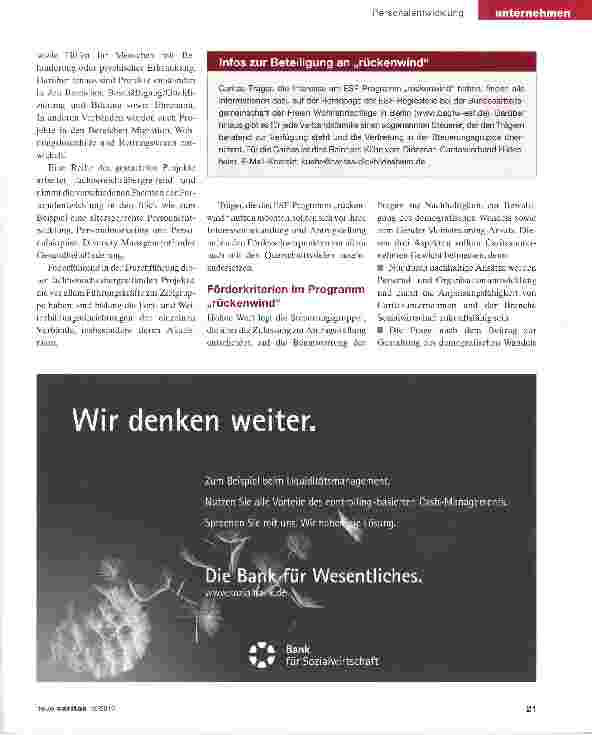 Vorschauseite 2: EU-Mittel für Sozialunternehmen