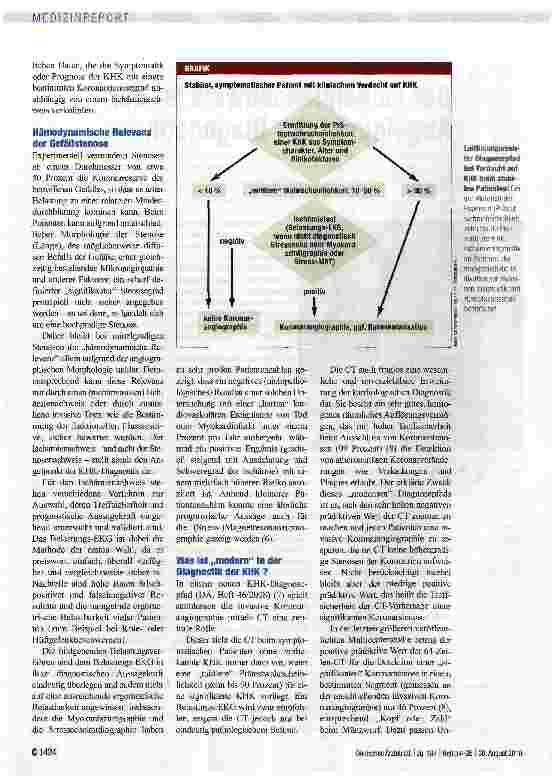 Vorschauseite 2: Der Ischämienachweis ist der Angelpunkt der Diagnostik