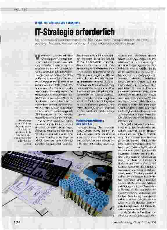Vorschauseite 1: IT-Strategie erforderlich