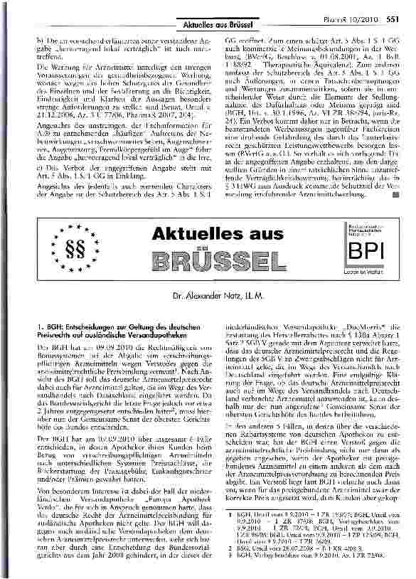 Vorschauseite 4: Werbliche Aussage „Hervorragende lokale Verträglichkeit für ein Augentropfenpräparat zur Glaukombehandlung ist irreführend