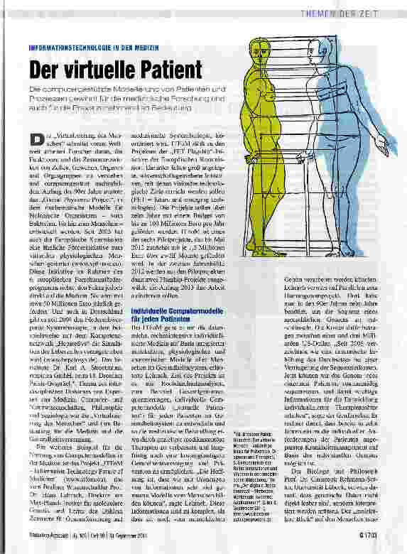 Vorschauseite 1: Der virtuelle Patient