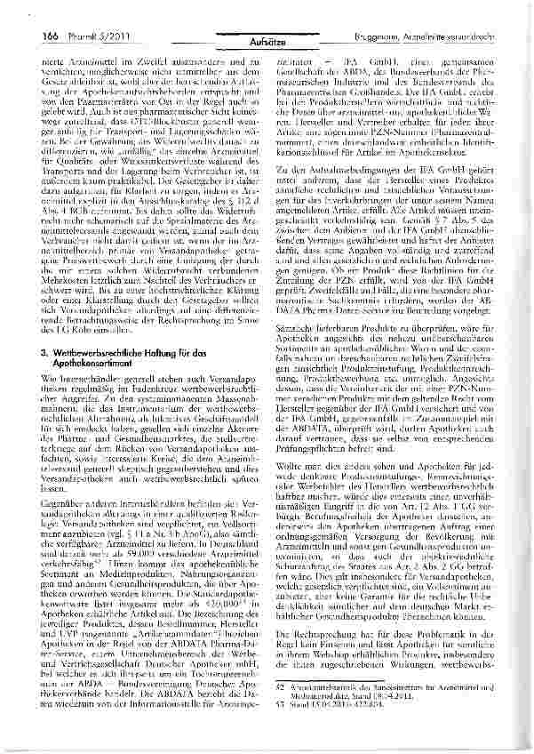 Vorschauseite 6: Sieben Jahre Arzneimittelversandrecht: verflixtes 7. Jahr oder neue Perspektiven?