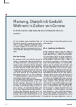 Vorschauseite 1: Planung, Disziplin & Geduld: Wohnen in Zeiten von Corona