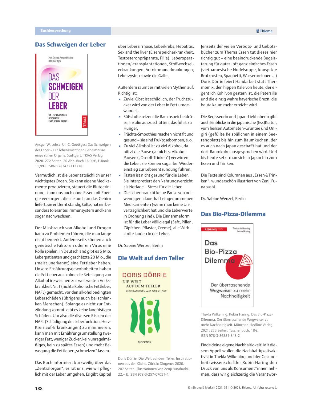 Vorschauseite 1: Buchbesprechung