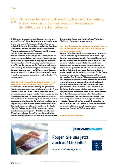 Vorschauseite 3: „Was sind unsere Krankenhauspläne noch wert?“
