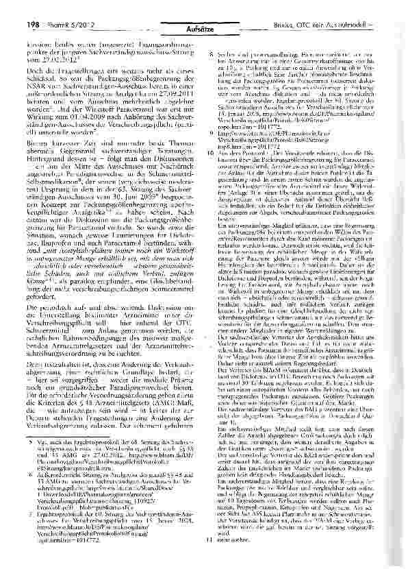 Vorschauseite 2: OTC kein Auslaufmodell: Der vergebliche Versuch eines Paradigmenwechsels in der Selbstmedikation oder „Wer reitet das tote Pferd?