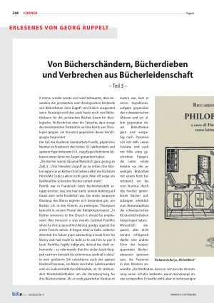 Vorschauseite 1: Von Bücherschändern, Bücherdieben und Verbrechen aus Bücherleidenschaft – Teil 3 –