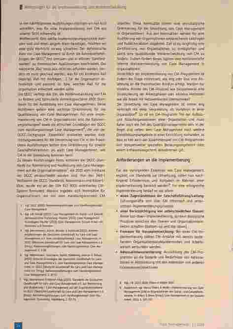 Vorschauseite 2: Anregungen für die Implementierung und Weiterentwicklung von Case Management in der Praxis