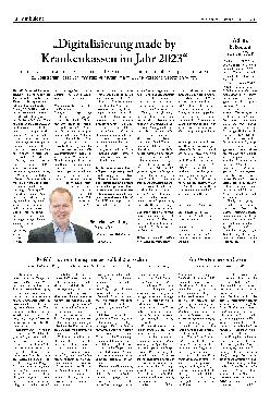 Vorschauseite 1: „Digitalisierung made by Krankenkassen im Jahr 2023“ -> „Digitalisierung made by Krankenkassen im Jahr 2023“