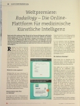 Vorschauseite 1: Weltpremiere: Radiology - Die Online Plattform für medizinische Künstliche Intelligenz