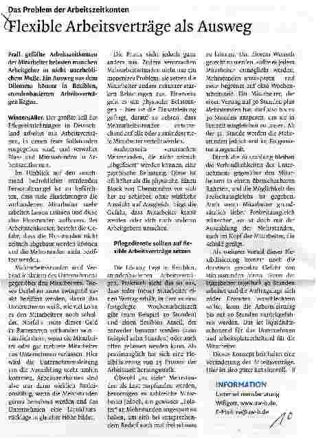 Vorschauseite 1: Flexible Arbeitsverträge als Ausweg