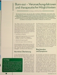 Vorschauseite 1: Burnout - Verursachungsfaktoren und therapeutische Möglichkeiten