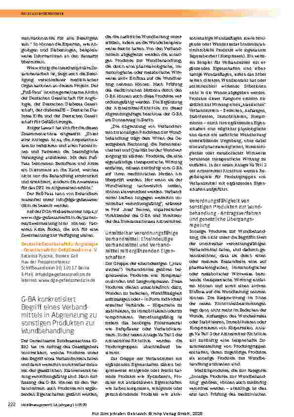 Vorschauseite 3: Neuer „Fuß-Pass“ der DDG soll Informationslücken in der Versorgung schließen