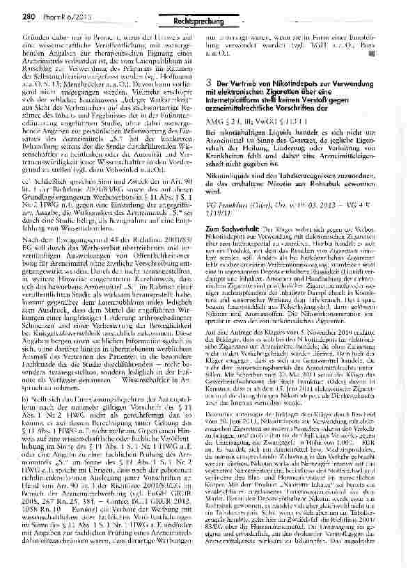 Vorschauseite 4: Werbeverbot des § 11 I 1 Nr. 2 HWG -„belegte Wirksamkeit UWG § 4 Nr. 11; HWG § 11 I 1 Nr. 2