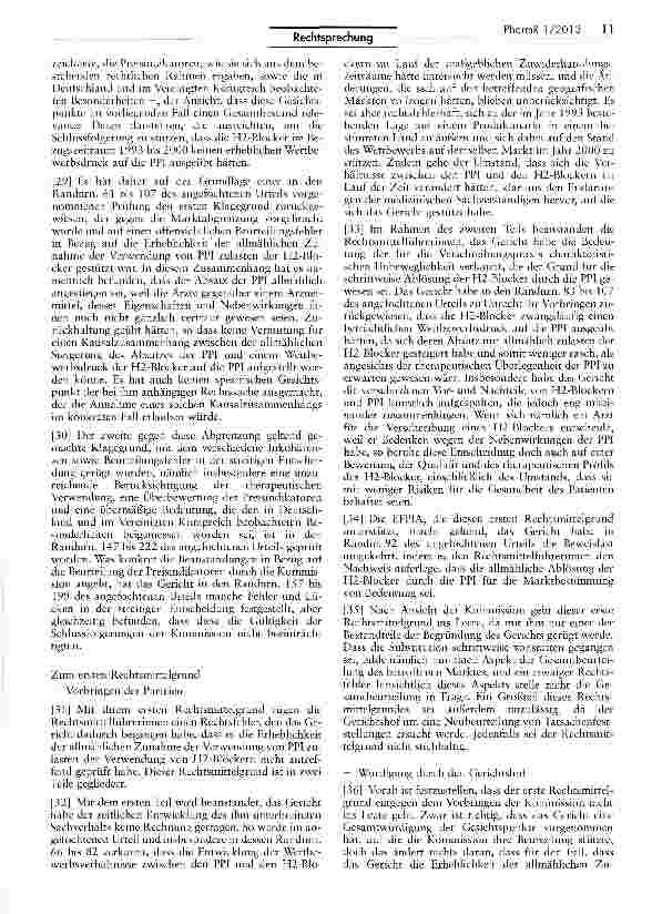 Vorschauseite 4: Missbrauch einer beherrschenden Stellung: Täuschung zur Wahrung des Monopols auf dem Arzneimittelmarkt rechtswidrig RL 65/65/EWG; VO EWG Nr. 1768/92