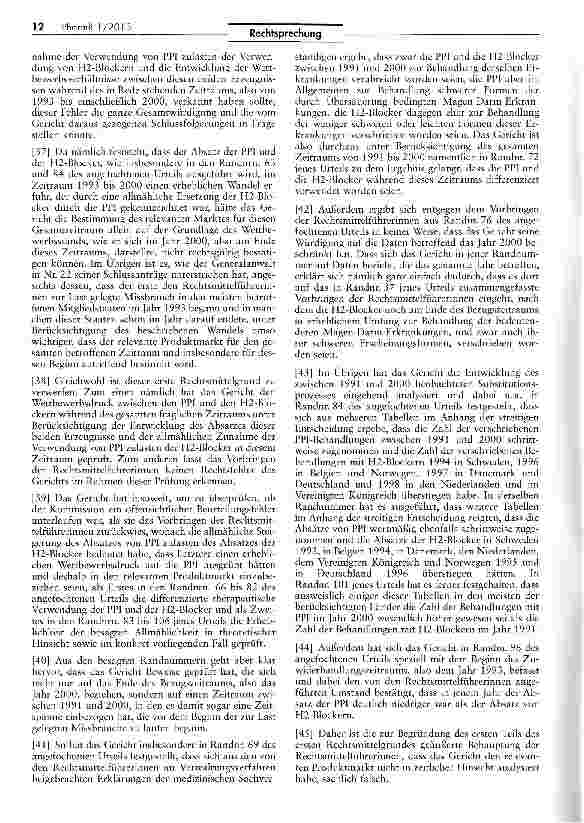 Vorschauseite 5: Missbrauch einer beherrschenden Stellung: Täuschung zur Wahrung des Monopols auf dem Arzneimittelmarkt rechtswidrig RL 65/65/EWG; VO EWG Nr. 1768/92