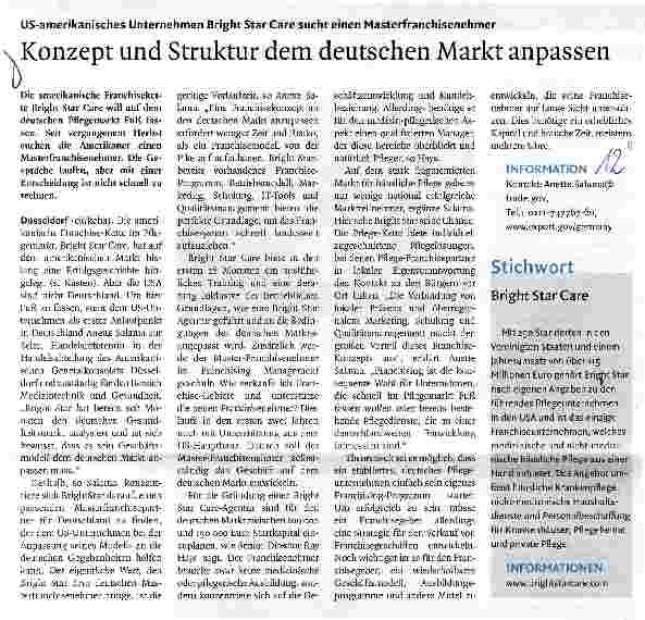 Vorschauseite 1: Konzept und Struktur dem deutschen Markt anpassen