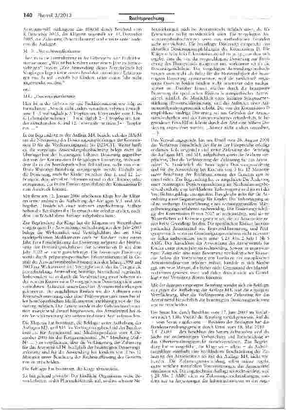 Vorschauseite 2: Zur Zulassungsversagung eines homöopathischen Arzneimittels gemäß § 25 II 1 Nr. 5 AMG