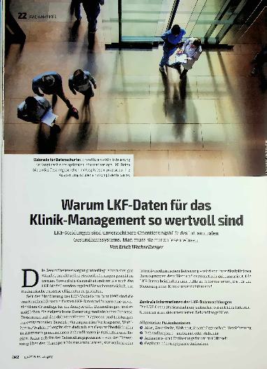 Vorschauseite 1: Warum LKF-Daten für das Klinik-Management so wertvoll sind