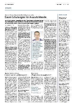 Vorschauseite 1: Zoom-Schulungen für Auszubildende