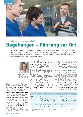 Vorschauseite 1: Serie Führung und Präventionskultur Teil 7 Begehungen - Führung vor Ort
