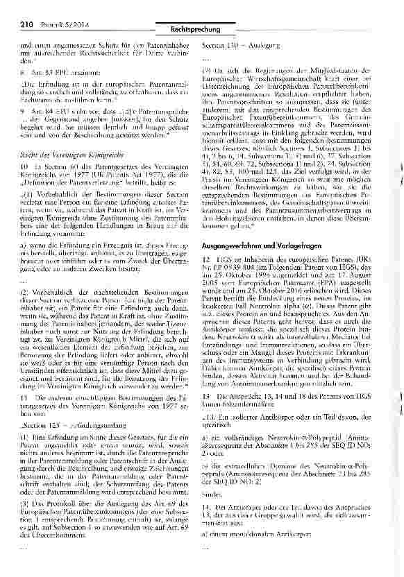 Vorschauseite 3: Ergänzendes Schutzzertifikat bei Funktionsformel im Grundpatent AEUV Art. 267; EWG VO 469/2009 Art. 3, 3 a; EPÜ Art. 69