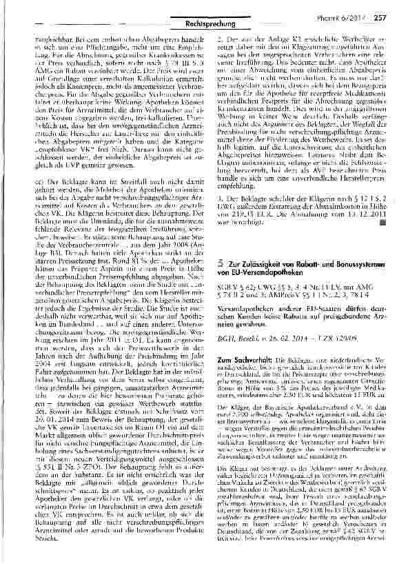 Vorschauseite 3: Irreführende Gegenüberstellung mit Apothekenverkaufspreis AMG $S 78 III 1, 78 III 2; UWG § 5