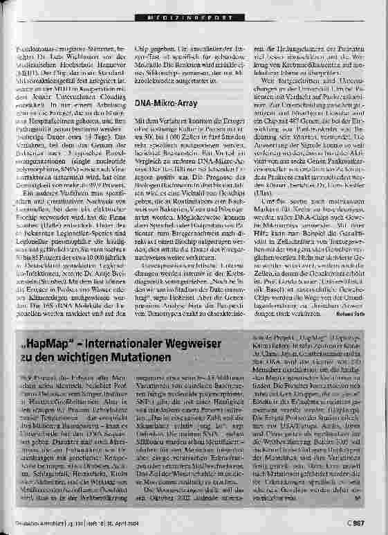 Vorschauseite 2: Fortschritte in der Erregerdiagnostik