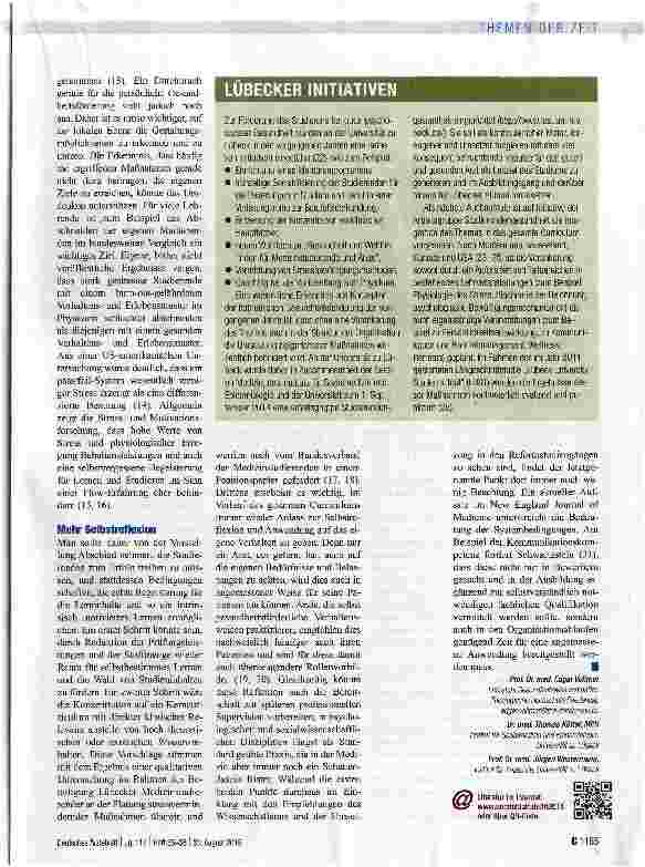 Vorschauseite 2: Gesund durchs Medizinstudium