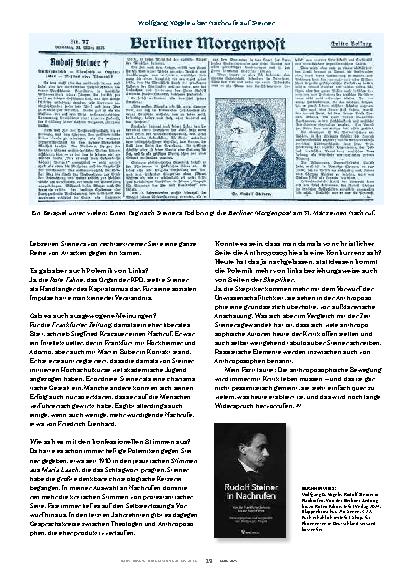 Vorschauseite 2: „Ein breit diskutiertes Phänomen“