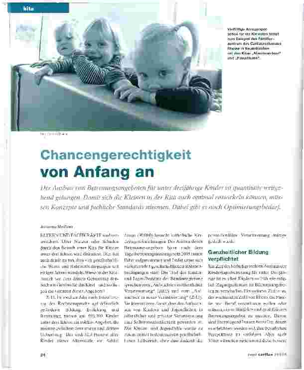 Vorschauseite 1: Chancengerechtigkeit von Anfang an